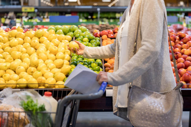 istock Unrecognizable woman shopping for produce 1166209495