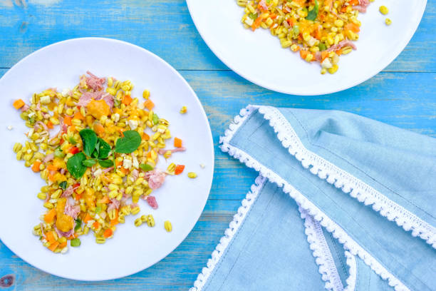 istock Healthy Summer Ham Hock Salad With Pearl Barley 1166209665