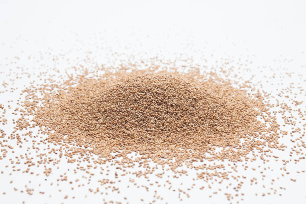 istock Sesame seeds isolated on white background 1166210237