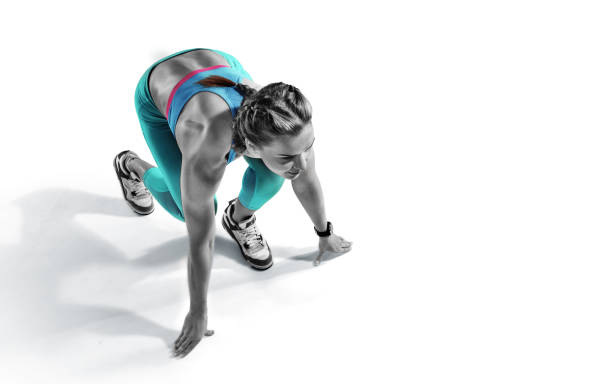 istock Sport. Sprinter starting. Isolated Athlete runner. Silhouette. 1166212420