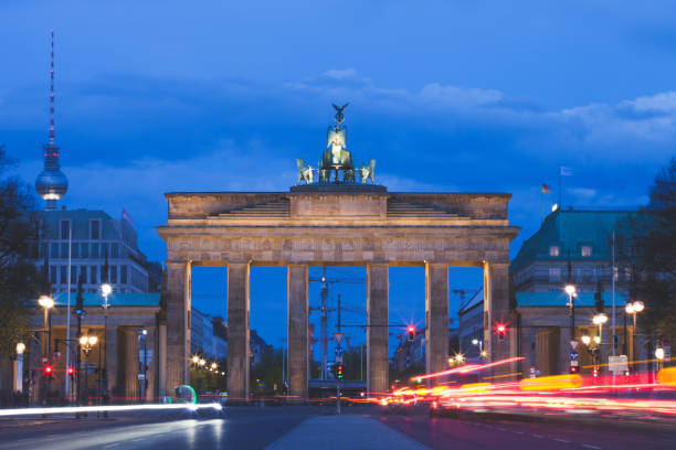 istock Berlin - Brandenburg Gate at night 1166214137