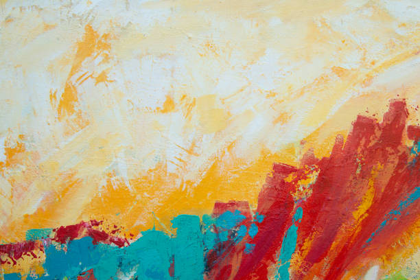 istock Colorful Texture Acrylic Painting on Canvas 1166217808