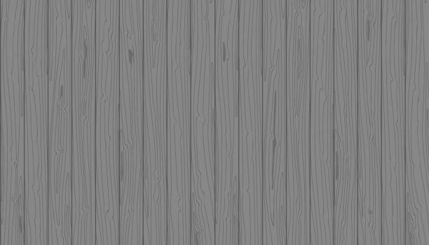 illustrations, cliparts, dessins animés et icônes de planches verticales en bois gris. fond texturé de vecteur. pour la conception laïque à plat - wood rough plank textured