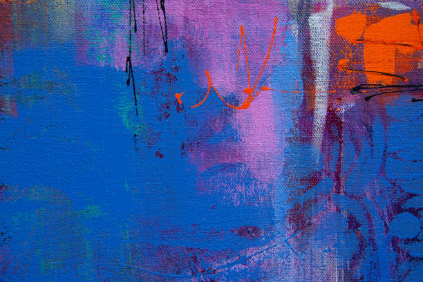 istock Colorful Texture Acrylic Painting on Canvas 1166220252
