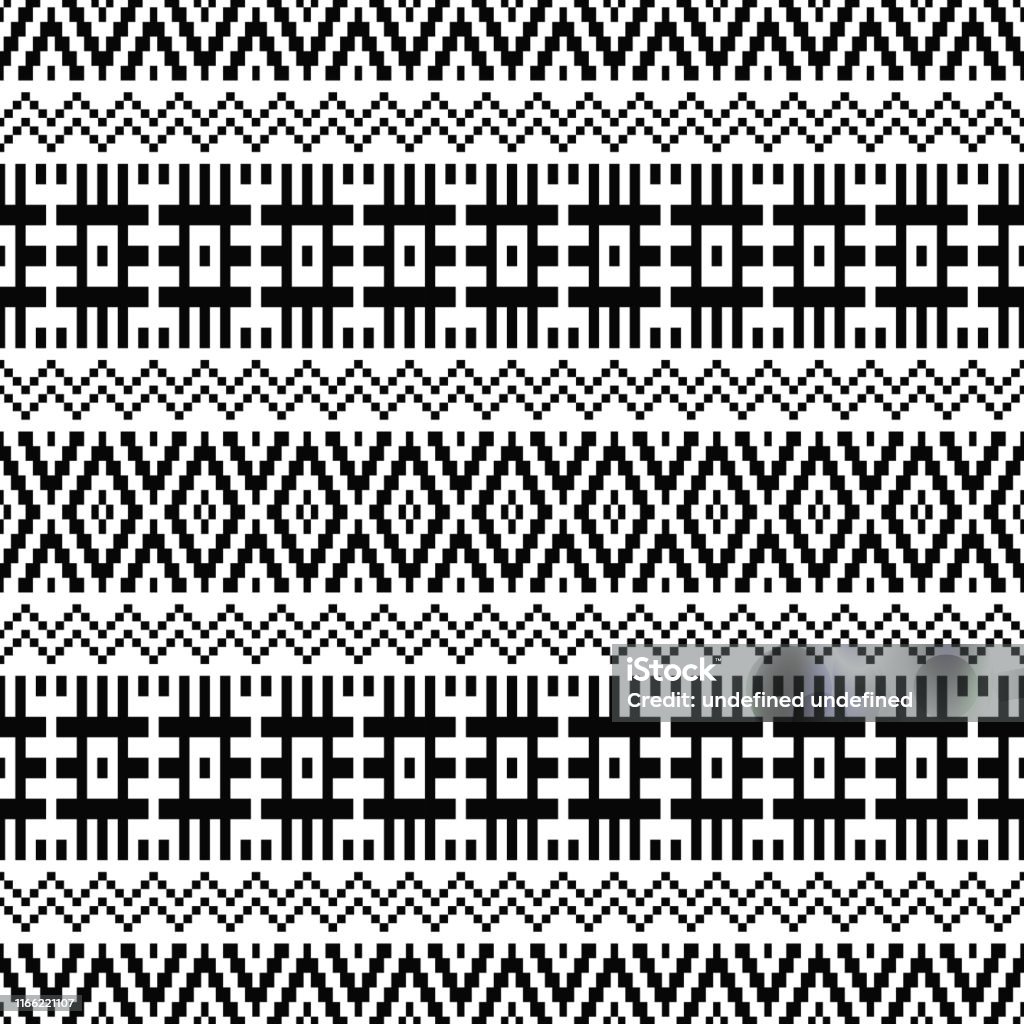 Azthat Pattern Ikat Traditional Aztec Pattern In Black And White Color Tribal Ethnic ...