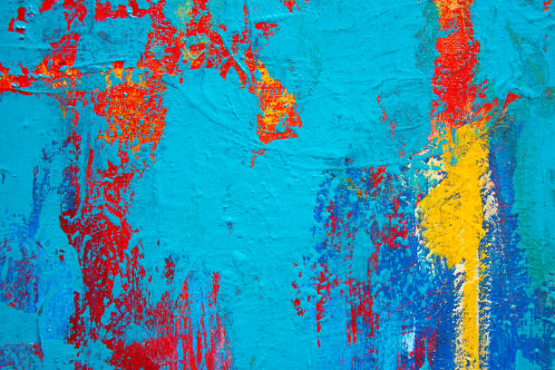 istock Colorful Texture Acrylic Painting on Canvas 1166222509