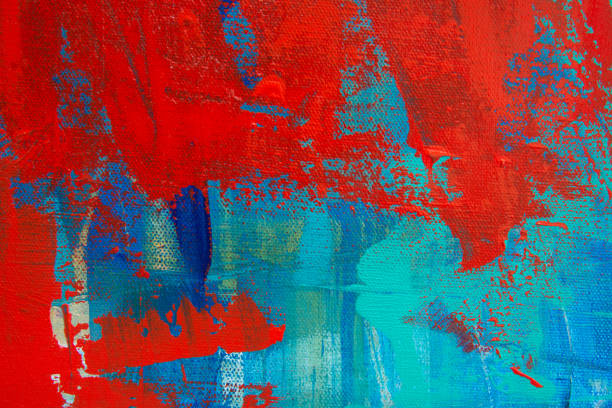 istock Colorful Texture Acrylic Painting on Canvas 1166222567