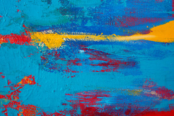 istock Colorful Texture Acrylic Painting on Canvas 1166222594