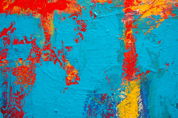 istock Colorful Texture Acrylic Painting on Canvas 1166222651