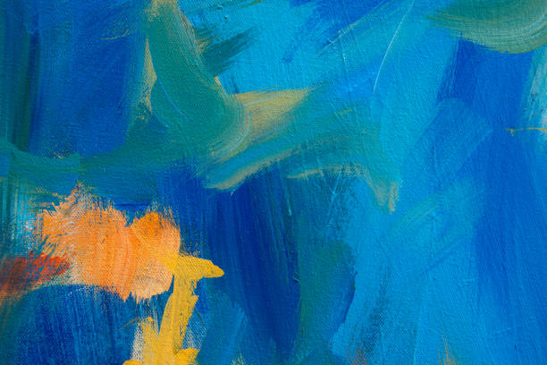 istock Colorful Texture Acrylic Painting on Canvas 1166222699