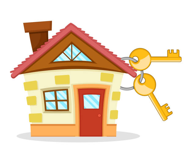 159 Cartoon Of Homes For Sale With Illustrations & Clip Art - iStock