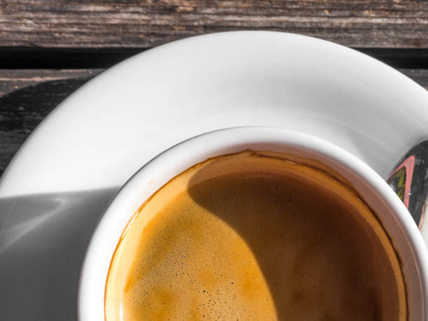 istock white Coffee cup on wooden table background 1166224893