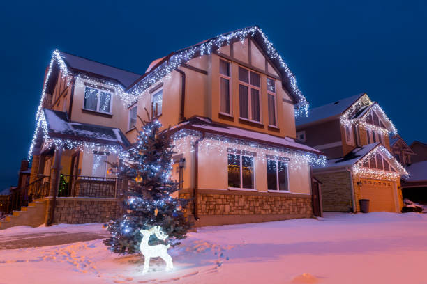 istock christmass suburban house 1166245812