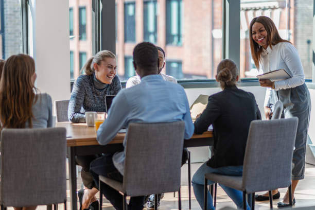 istock Businesswoman having a presentation 1166247709