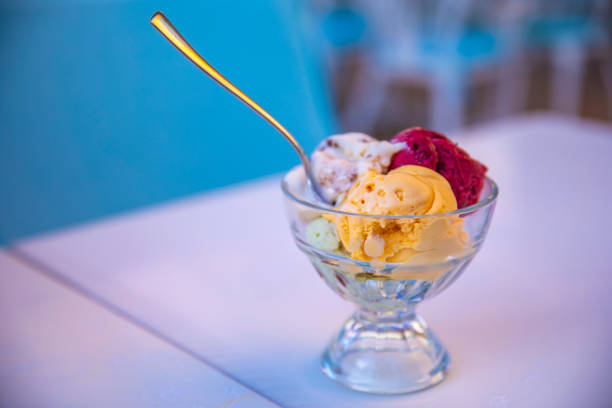 istock Ice Cream Cup Sweet Fruit Frozen Delicious Candy 1166247748