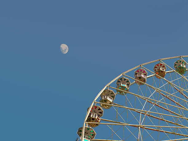 istock Ferris wheel in front of the moon 116624945