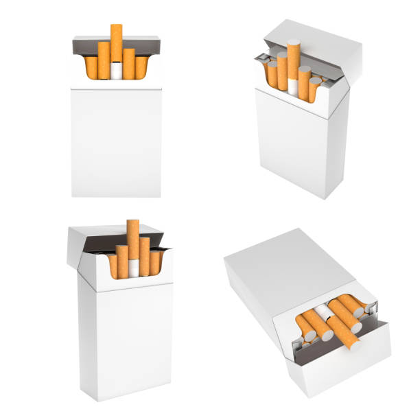 istock White blank packs of cigarettes. With brown filter 1166250288