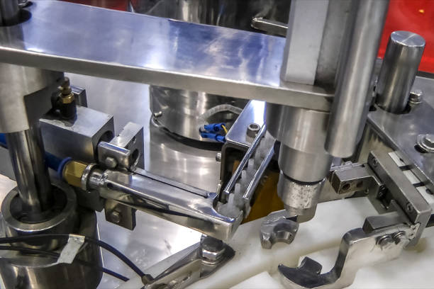 istock pharmaceutical equipment, line for filling 1166253638