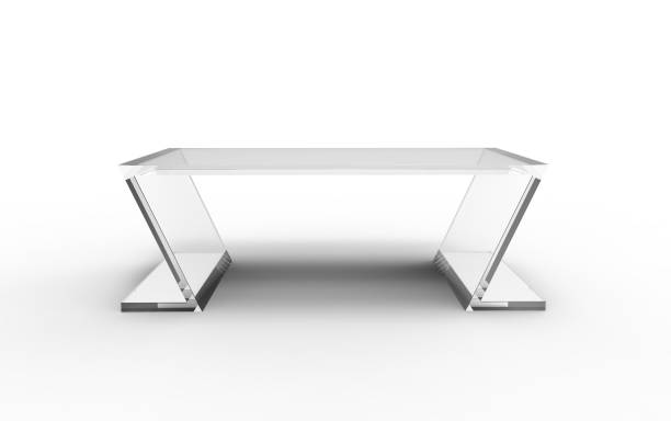 istock 3D illustration of a cool office table in acrylic 1166257122