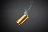 smoking bullet casing