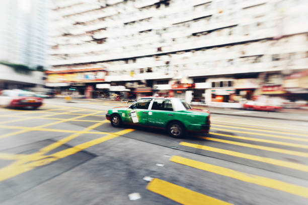istock fast car blurred motion effect in the city 1166260048
