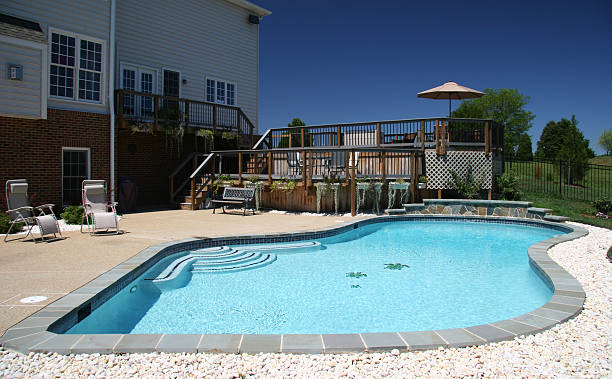 istock Garden Pool in Suburbs 116626132