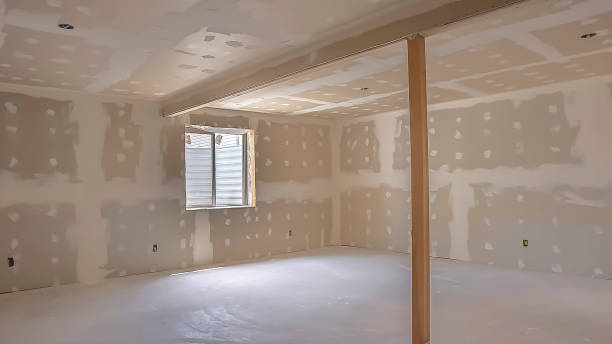 istock Panorama Room interior under construction with unfinished wall ceiling and floor 1166262295