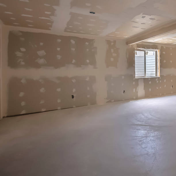 istock Square Room interior under construction with unfinished wall ceiling and floor 1166263510
