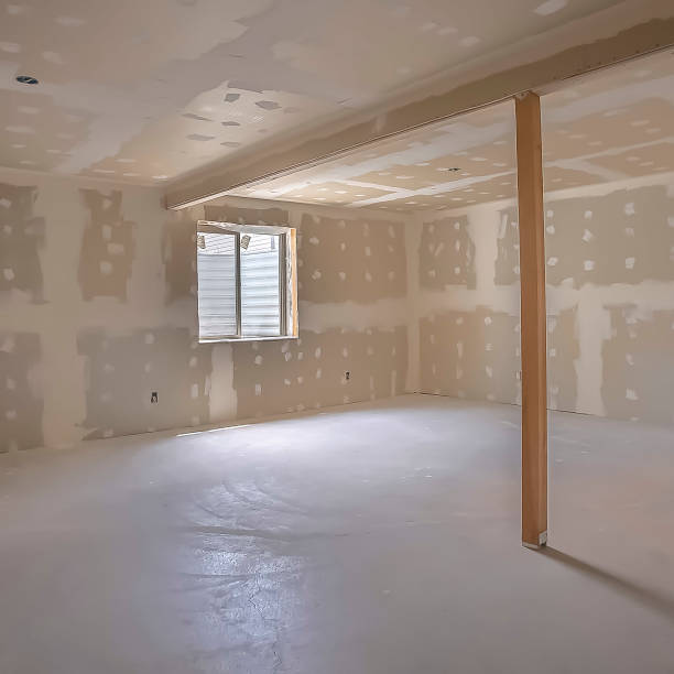 istock Square Room interior under construction with unfinished wall ceiling and floor 1166264953