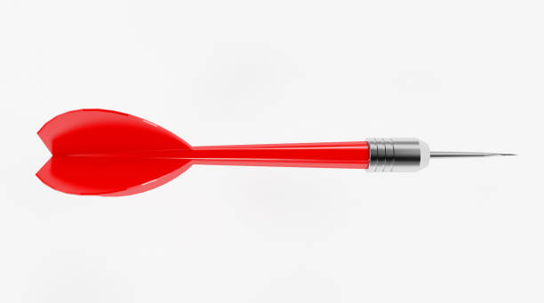 istock 3d rendering. target with a dart in the center. Concept of objective attainment. 1166266144