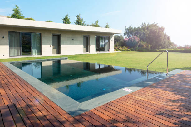 istock Garden with swimming pool 1166268530
