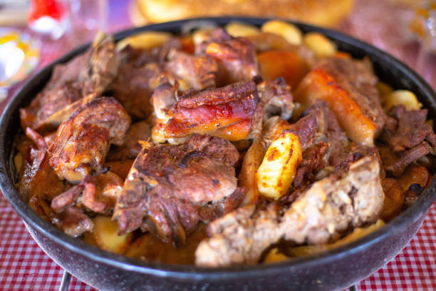 istock Traditional croatian meat and vegetables dish peka 1166269527