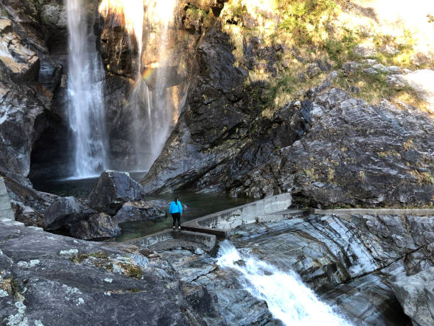 istock Waterfall Salto Maggia or Waterfall Salto Maggia (The Maggia Valley or Valle Maggia or Maggiatal) 1166270015