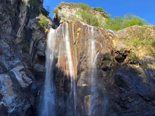 istock Waterfall Salto Maggia or Waterfall Salto Maggia (The Maggia Valley or Valle Maggia or Maggiatal) 1166270247