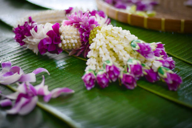 istock Jasmine garland is very famous in Thailand 1166279710