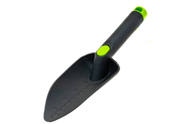 A gardening hand trowel - white background