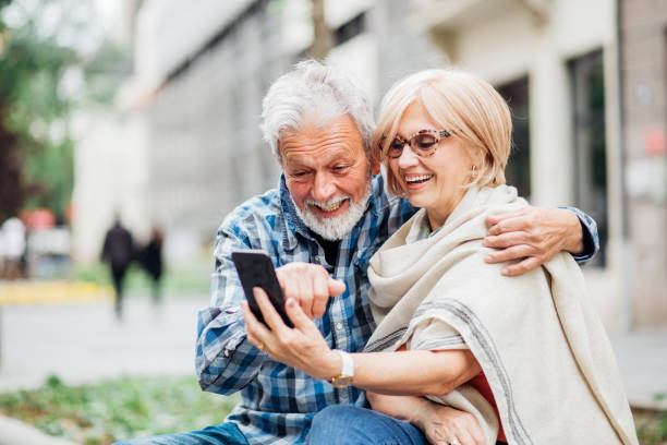 istock Mature couple taking a selfie 1166280870