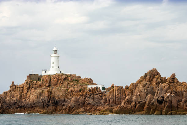 바다에서 온 라 코르비에르 - jersey uk nature landscape 뉴스 사진 이미지