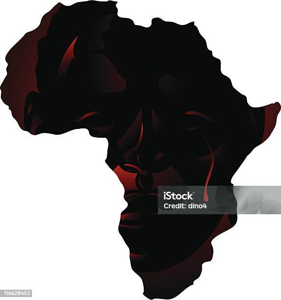 Leiden Afrika Stock Vektor Art und mehr Bilder von Träne - Träne, AIDS, Erwachsene Person