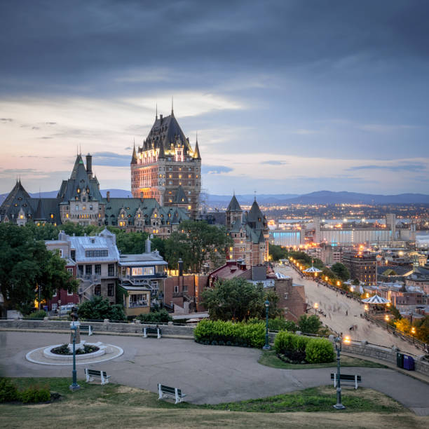 istock the Chateau Frontenac in sunset 1166284683