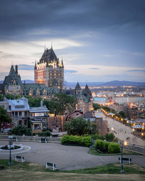 istock the Chateau Frontenac in sunset 1166284688