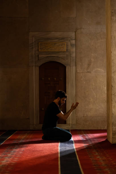 istock Muslim Man Praying in Mosque 1166289502