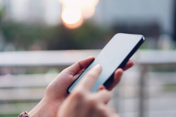 istock Woman using smartphone, During leisure time. The concept of using the phone is essential in everyday life. 1166299812