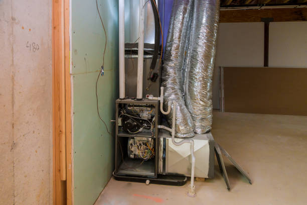 istock New home construction with installation of heating system in basement 1166304847