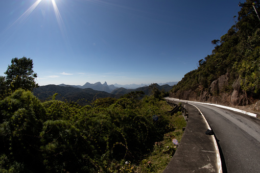 Road landscape in Brazil countryside - Rocio (Petrópolis - Rio de Janeiro)