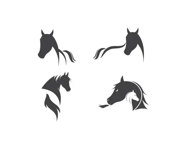 Vector illustration of Horse Logo Template Vector illustration