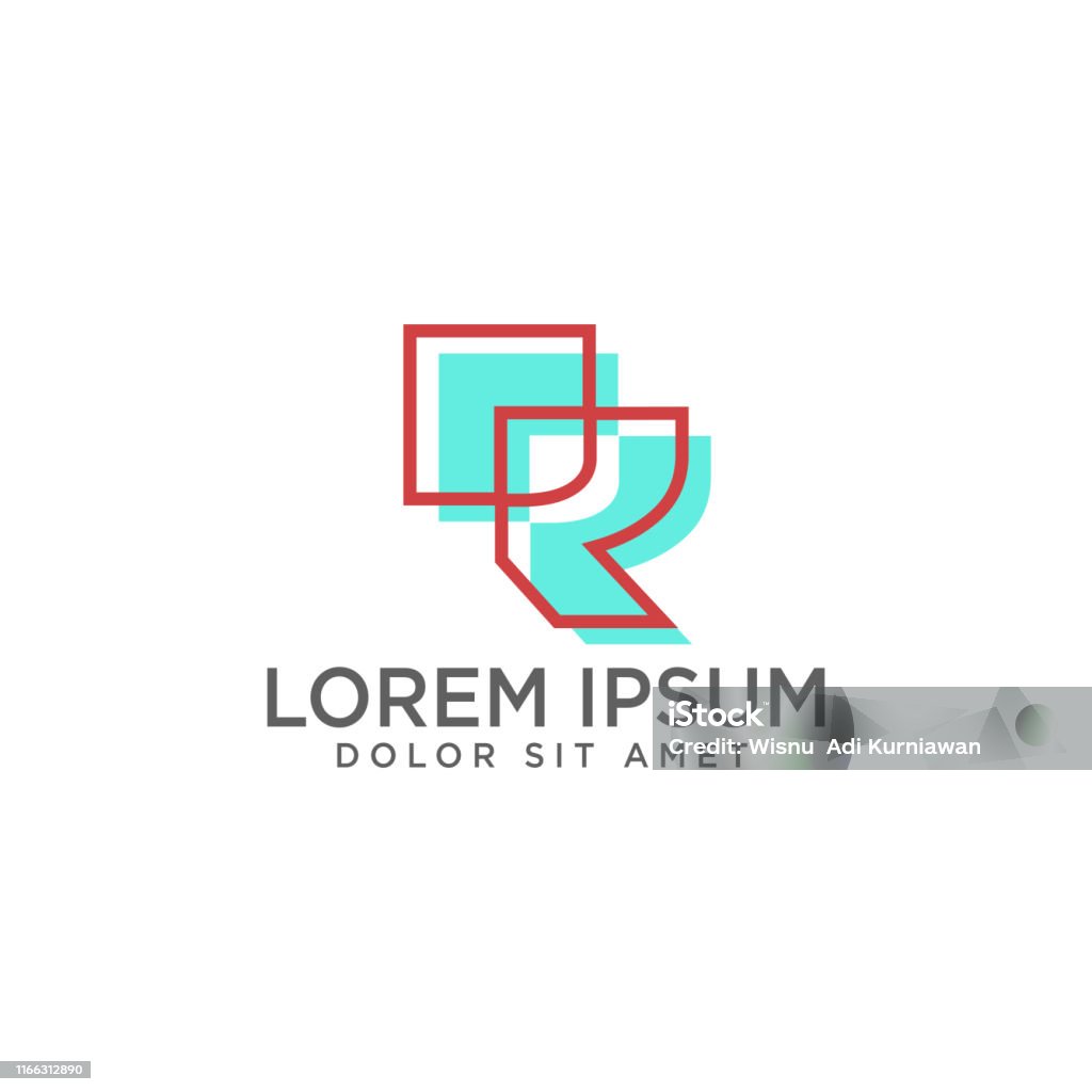 Initial R Graphic Initial R Vector Illustration And Inspiration Stock Illustration ...
