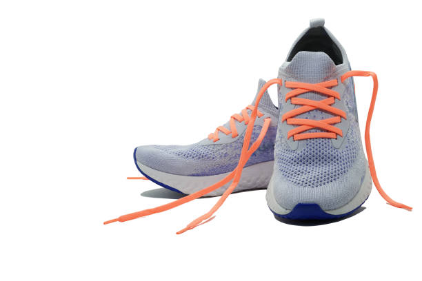 istock Shoelaceless running shoes on isolated white background with copy space 1166315142