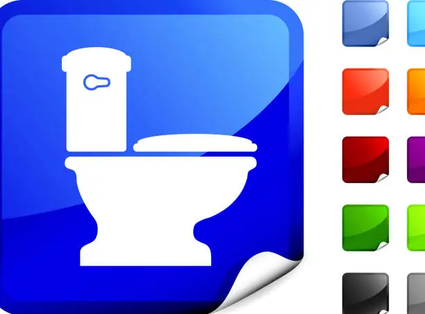 Vector illustration of toilet internet royalty free vector art