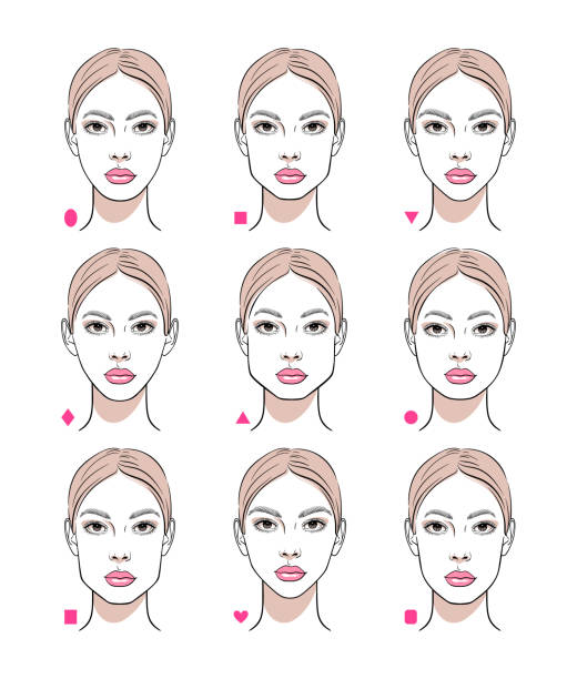 Maquillaje Rostro Ovalado - Banco de fotos e imágenes de stock - iStock Maquillaje Rostro Ovalado - Banco de fotos e imágenes de stock - iStock